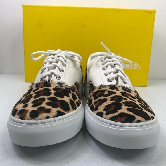 DIEMME Men’s Iseo Leopard Haircalf Nappa Sneakers - Picture 5 of 9